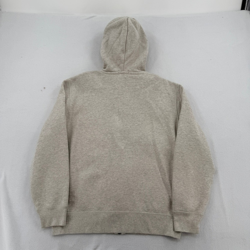 Polo Ralph Lauren Mens Full Zip Hoodie Heather Grey Fleece Lined Large Blue Pony - Picture 2 of 9